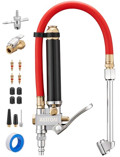 AstroAI T3 Heavy-Duty Tire Pressure Gauge with Inflator, Dual Head