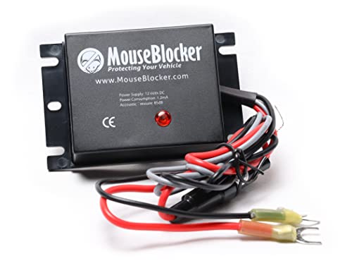MouseBlocker 12V Ultrasonic Under Hood Mouse and Rodent Deterrent for