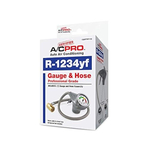 InterDynamics Certified AC Pro Car Air Conditioner R1234YF Refrigerant Gauge