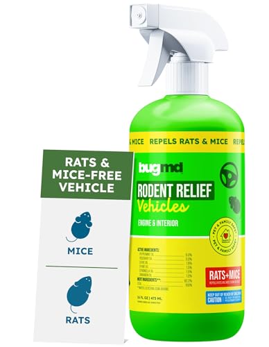 BugMD Rodent Repellent for Car Engines | Natural Peppermint Oil