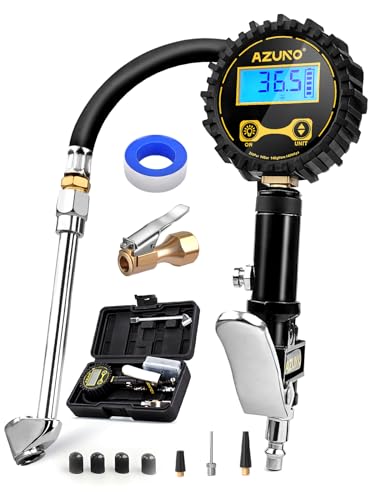 AZUNO Digital Tire Inflator with Pressure Gauge, 200 PSI, Heavy