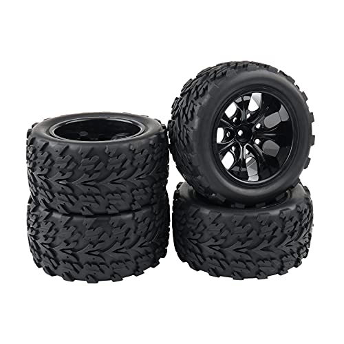 4x 1:10 RC Monster Truck Car Wheels Rubber RC Tires