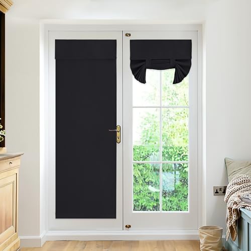 RYB HOME 2 Panels Blackout Curtains Doors - Thermal Insulated