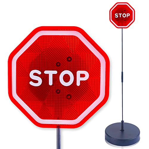 Andalus Brands Flashing LED Stop Sign Garage Parking Assistant System