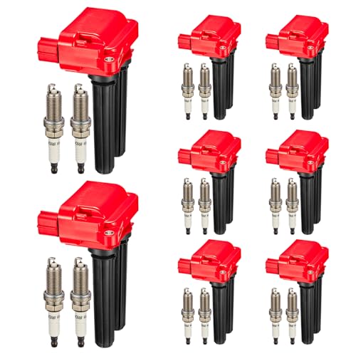 SYKRSS Set of 8 Ignition Coil Pack UF504 and Iridium