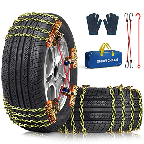 Snow Tire Chains for Car SUV Pickup Trucks, Universal Car