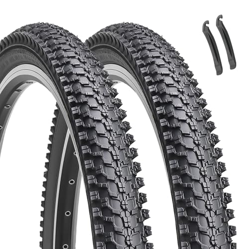 2-Pack 26-inch Mountain Bike Tires: Hycline 26x1.95 inch (54-559mm) Folding