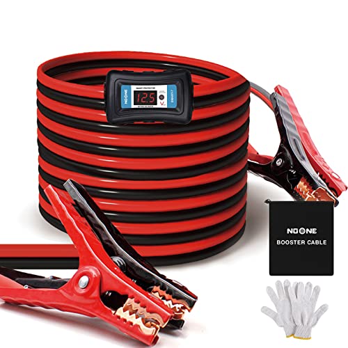 NOONE 2 Gauge Jumper Cable Heavy Duty Car Battery Clamps,