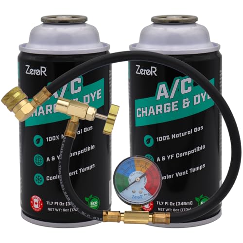 ZeroR AC Refrigerant Recharge Kit | R134a Replacement - Hydrocarbon