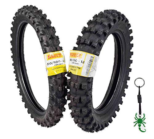 Pirelli Scorpion MX32 Mid Soft Dirt Bike Front and Rear