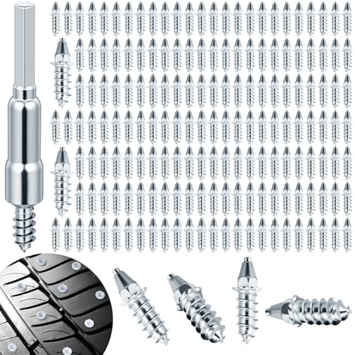 Frienda 101 Pieces Carbide Spikes for Truck Tires - Snow